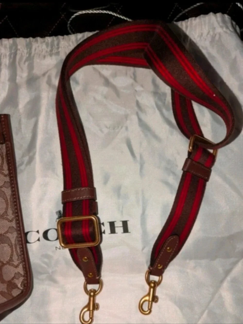 Coach Field Tote 22 Signature Jacquard Canvas & Leather 9